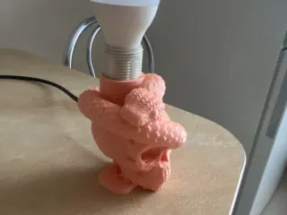 Skull with snakes lithophane lamp