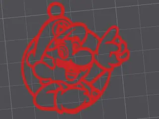 MARIO BROS SILHOUETTE KEYRING