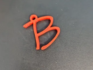 B keychain
