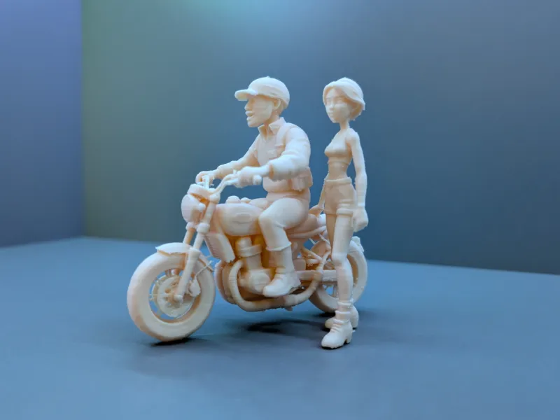 Highway Bound 🏍️ Biker Couple on Motorcycle 🛣️
