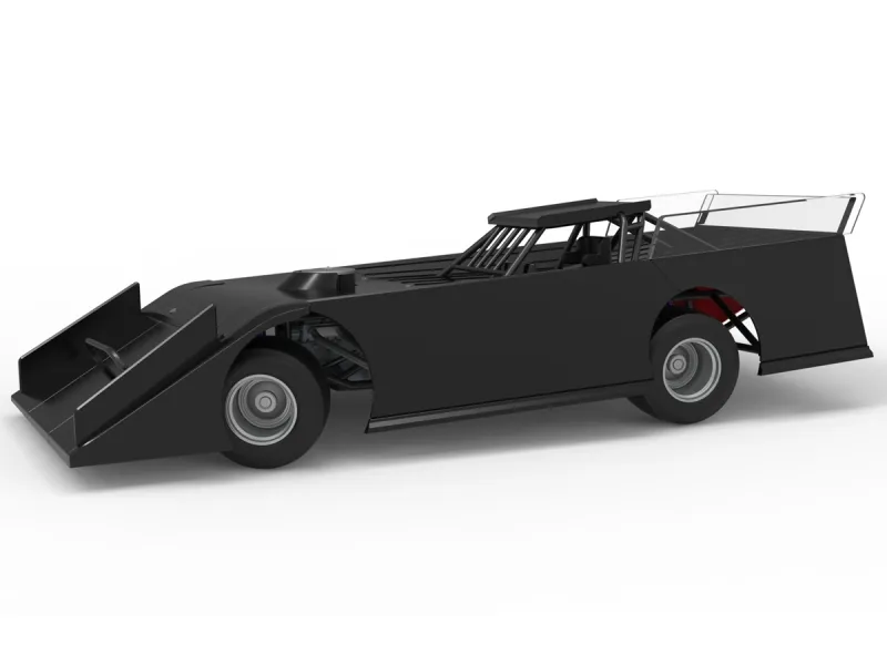 Wedge Dirt Late model while turning Scale 1:25