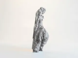 Badlands Lady Classical Statue Female Figure 3D Printable