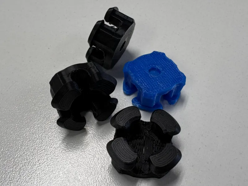 Twist-Lock Surface Mount 4 Armed Clip — Removable & Reus