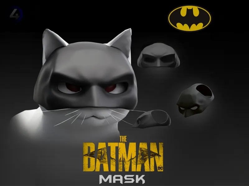 BATCAT | MÁSCARA DE BATMAN PARA GATOS