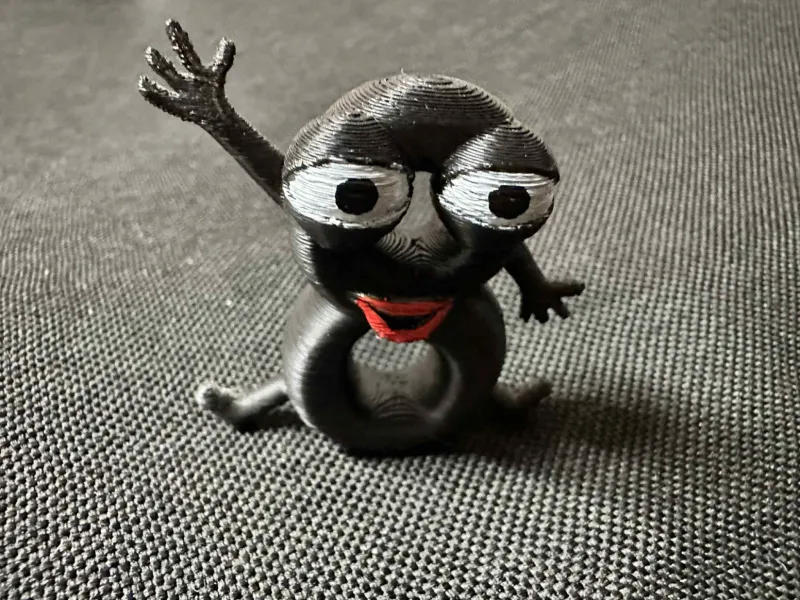 8 – Estatueta em Pé do Número Oito Atrevido