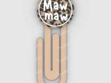 Paperclip mawmaw Leopard - bookmark-0
