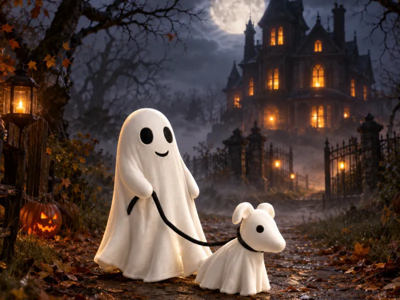 Ghost Dog walking 
