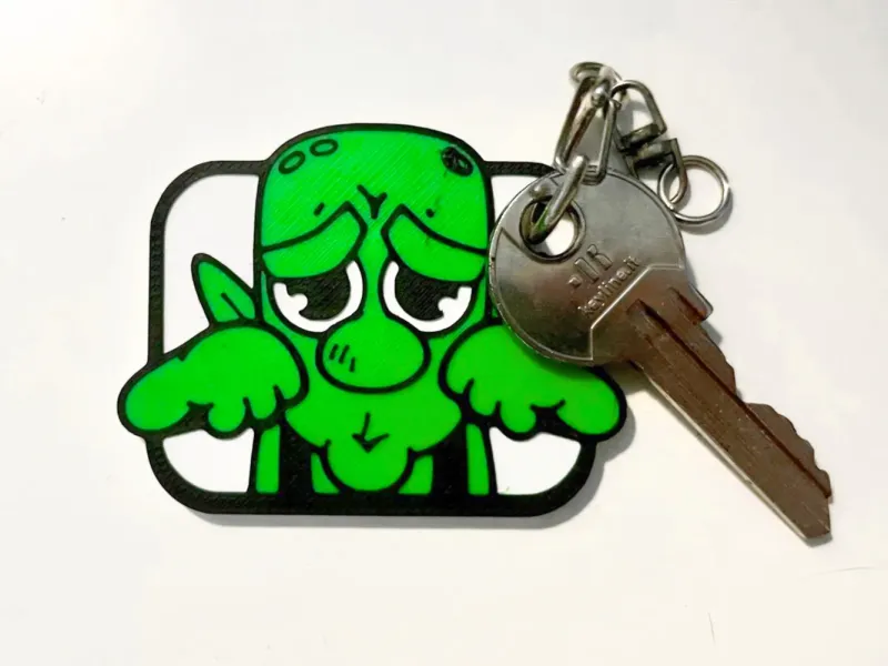 Mimimimi Goblin Emote Clash Royale Keychain