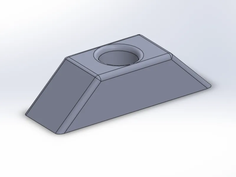 Round Side Marker Light Mount