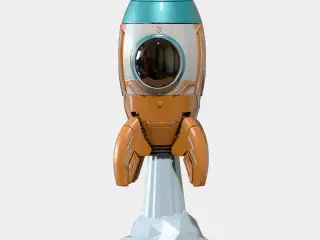 Spaceship Rocket Decoration Fan Art
