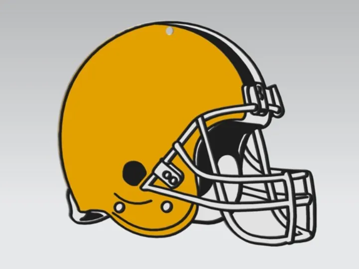 Cleveland Browns. in layers to be able to print in colors