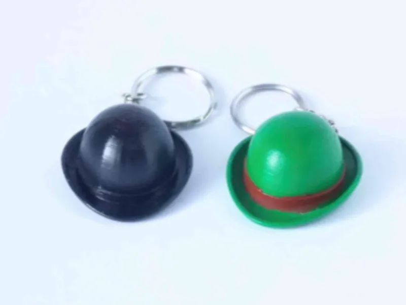 Bowler Hat Key Chain
