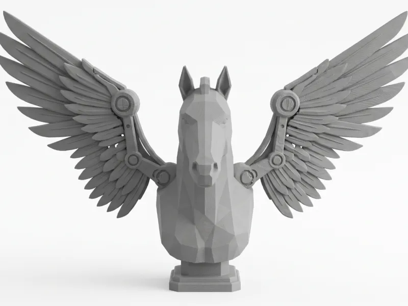 Cyber pegasus bust