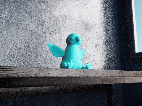 blue-dodo-bird-whimsical-prehistoric-creature