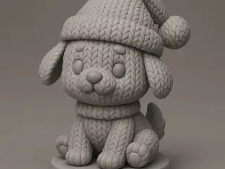 Christmas Knitted series : Little PUP