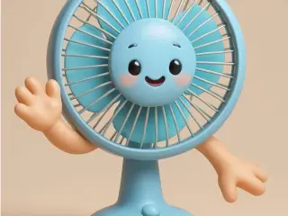 ventilador con pies y manos super lindo