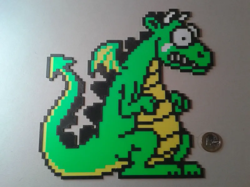 Pixel Art - The Smurfs - Dragon Boss 03 - 4 colors