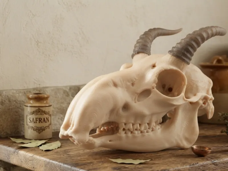 Crâne d'antilope Saiga (Saiga tatarica)