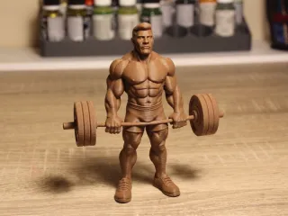 Muscular man figure