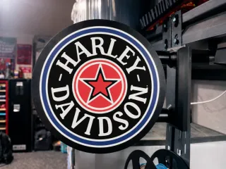 Harley-Davidson Red Star Lightbox Sign System