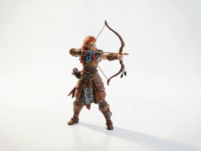 Estatueta de Arqueiro Caçador Tribal Diversos Impressão 3D