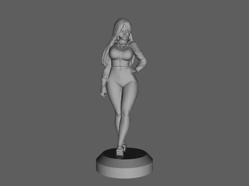 台座付きアニメガールディスプレイフィギュア