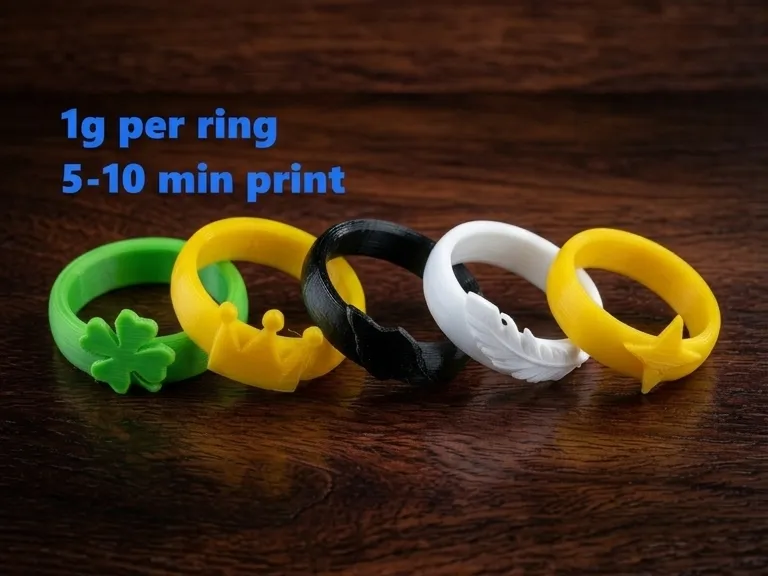 High-Quality 6 Ring (20mm = 100% Scale)