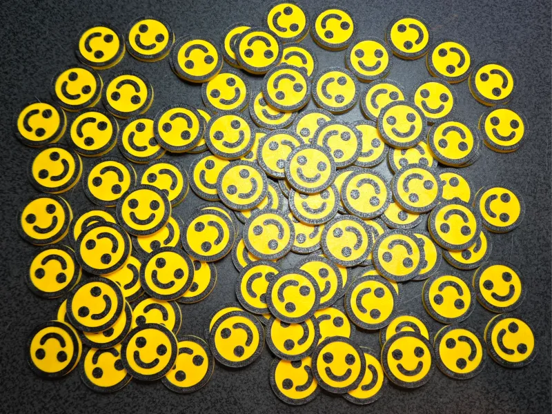 Instant Happiness Mini Smiley Face Tokens 1 100 50 Quick