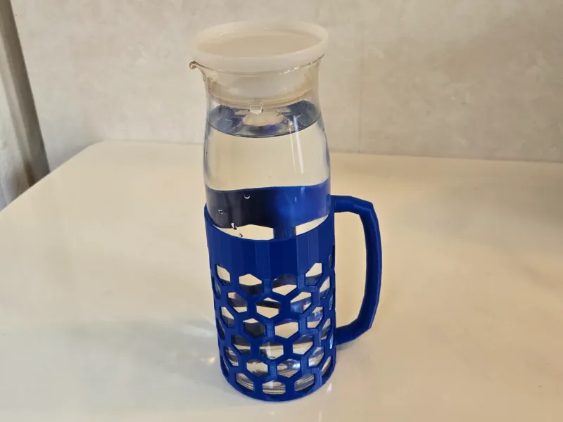 Handvat voor glazen fles