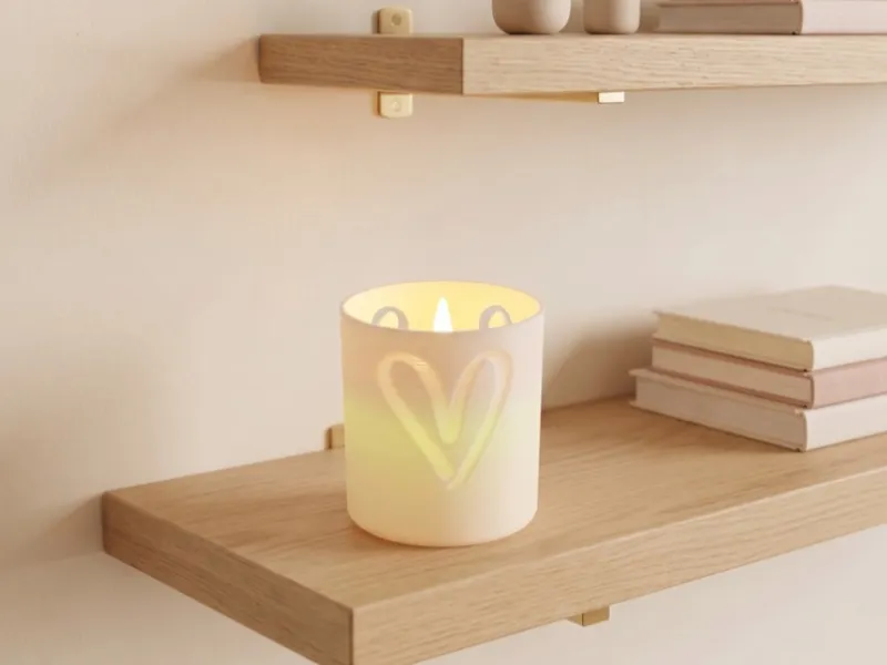 LED Candle holder - Radiant heart