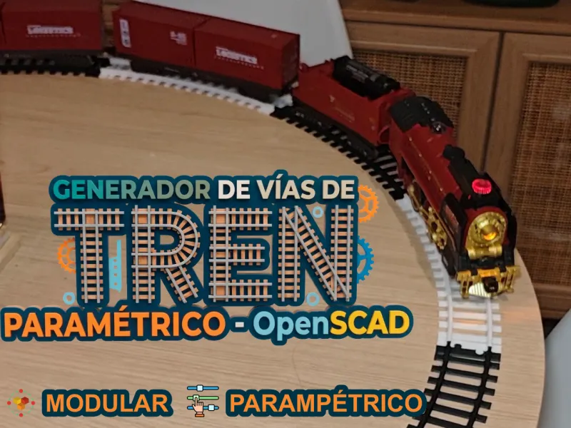 Parametrische Treinspoor Generator - OpenSCAD