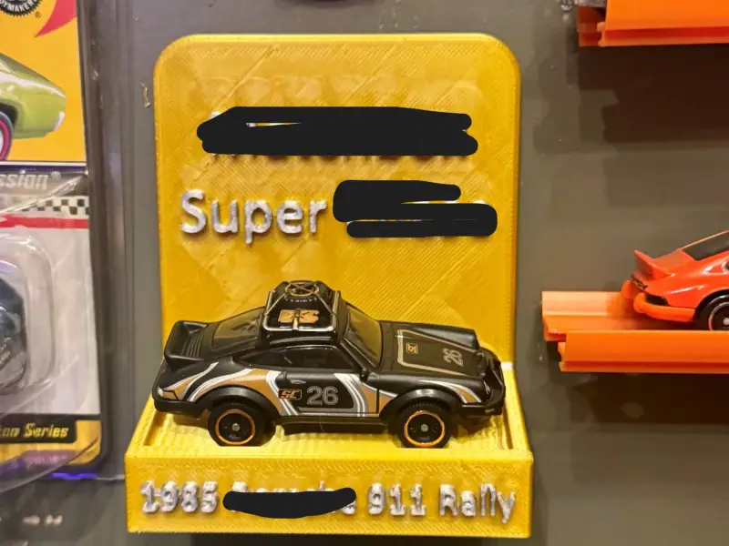 1:64 Schaal Voertuig Wandhouder - Aanpasbaar
