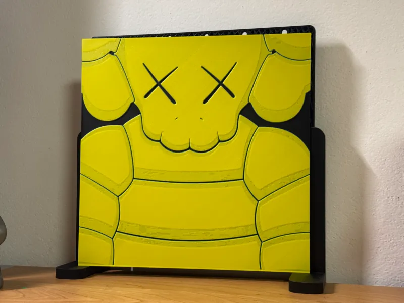 KAWS What a party - yellow print