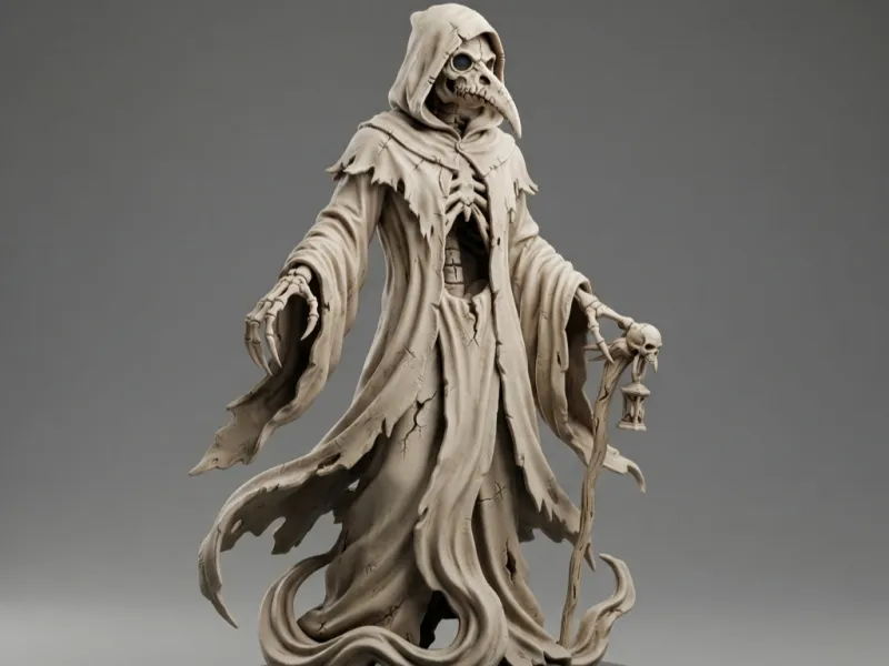 Skeleton Plague Doctor