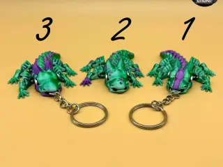 Baby Grumpy Dragon Keychains