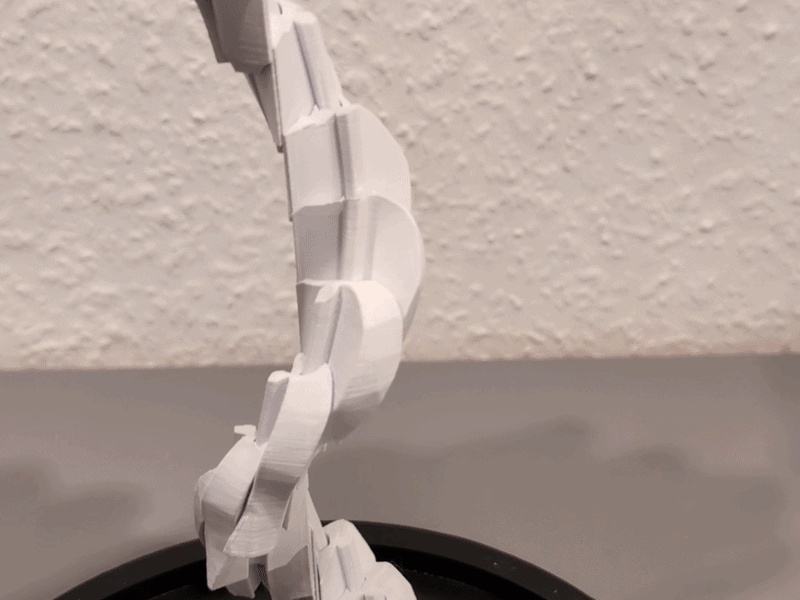 Twist Fidget Tooth - Print In Place