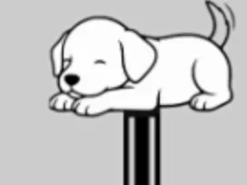 Puppy bookmark