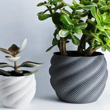 Modern Plant Pot "Diluvian" as succult planters / big pot-0