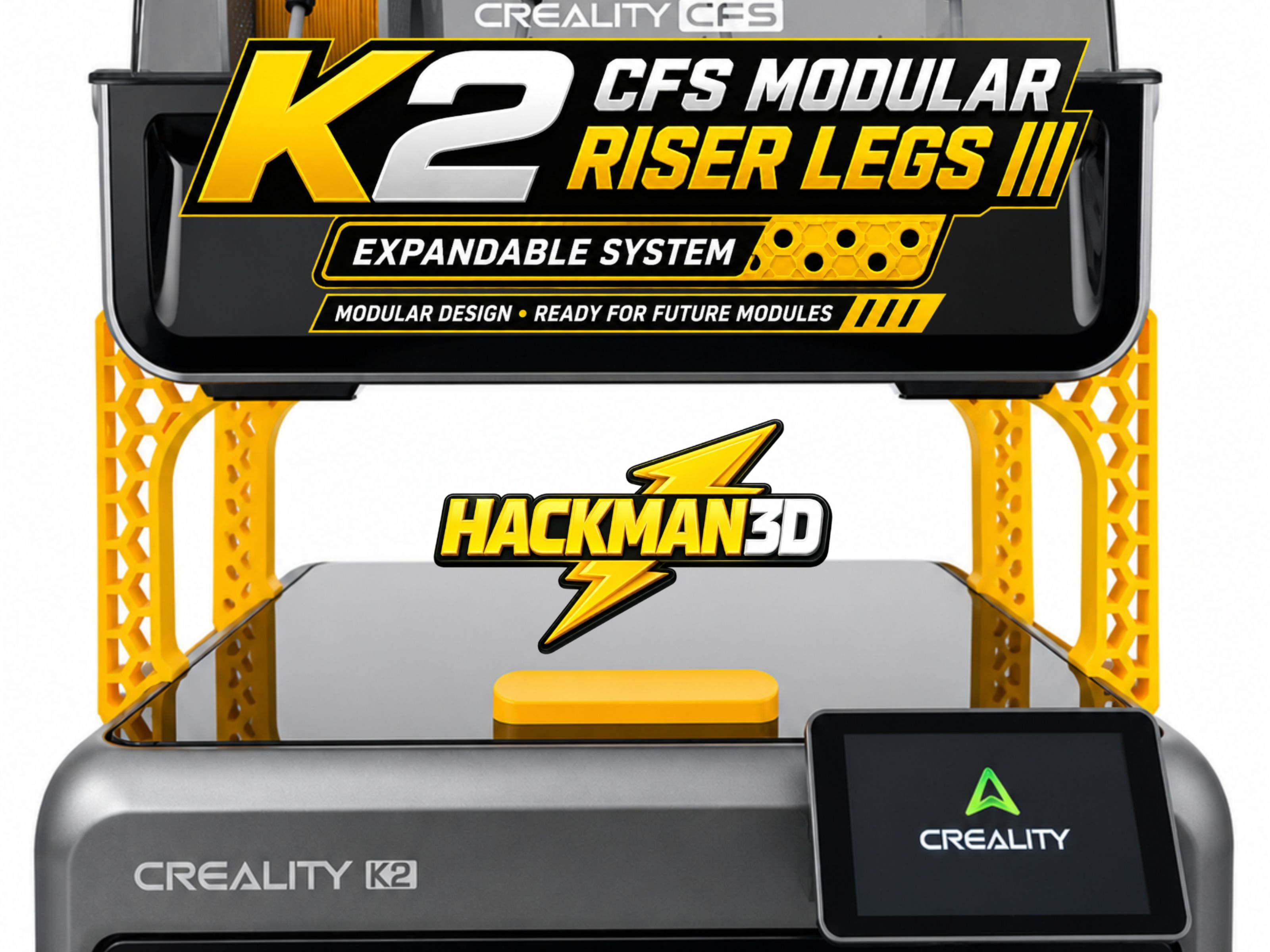 K2 Riser Prototype 3D Printer Files | 3MF File | K2 CFS Modular Riser Legs – Expandable ...