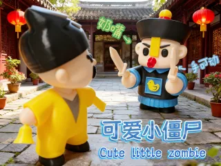 Cute little zombie pendant可爱小僵尸挂件