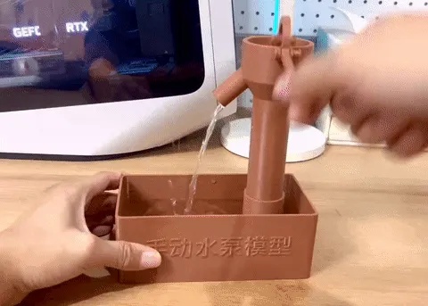 Modello di pozzo a pompa manuale-0
