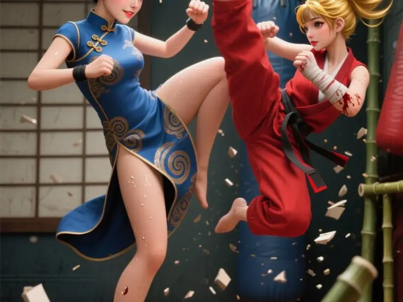 Street Fury: Chun-Li VS Fem-KEN - Sky Shattering Duel