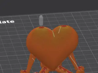 articulated fuzzy heart