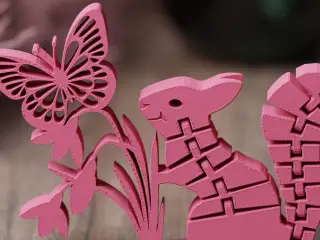 Happy Flexi Squirrel Spring Flower articulated