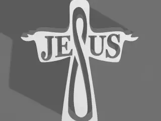 Jesus - Minimalist 3D Relief
