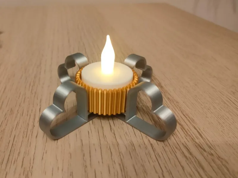 Supporto per tealight - base a forma di cuore