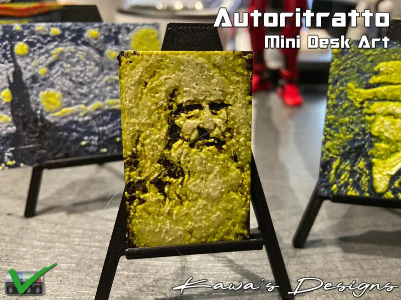 Mini Desk Art - Autoritratto (Leonardo Da Vinci)