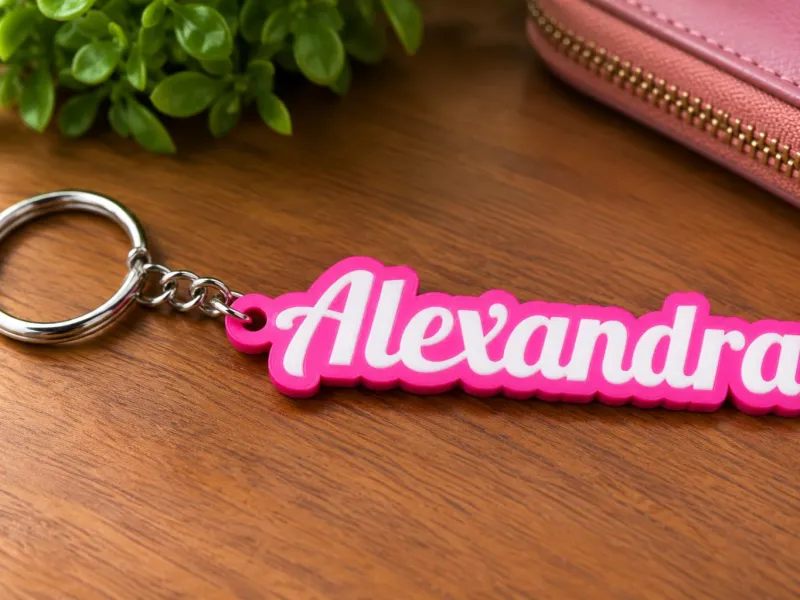 Porta-Chaves Personalizado Nome Alexandra Chaveiro 3D