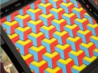 MC Escher coaster 4 color print