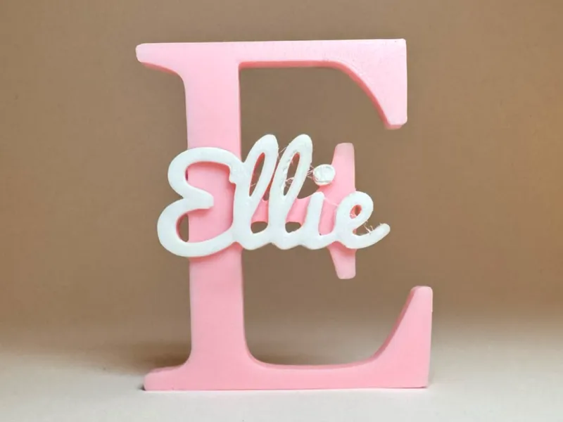 Plaque d'identification 3D - Ellie